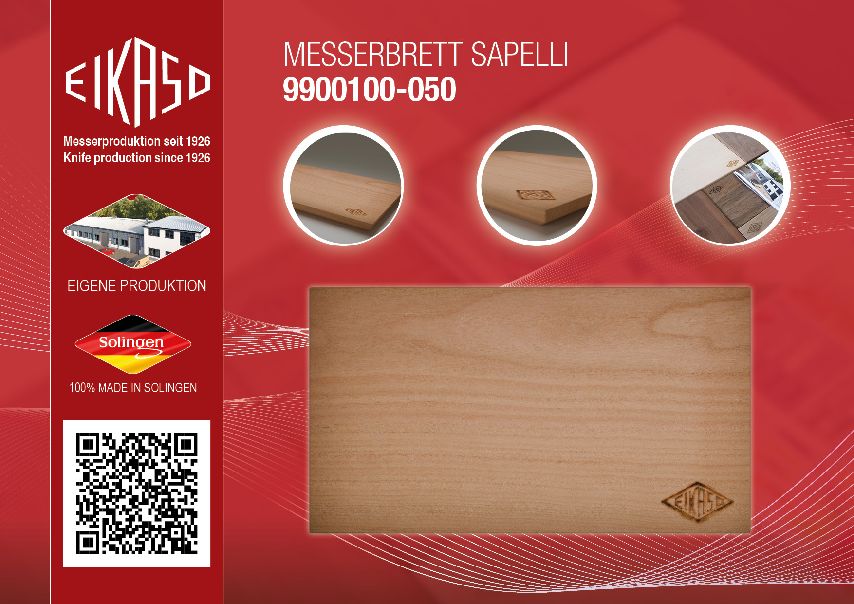 Eikaso Messerbrett Sapelli