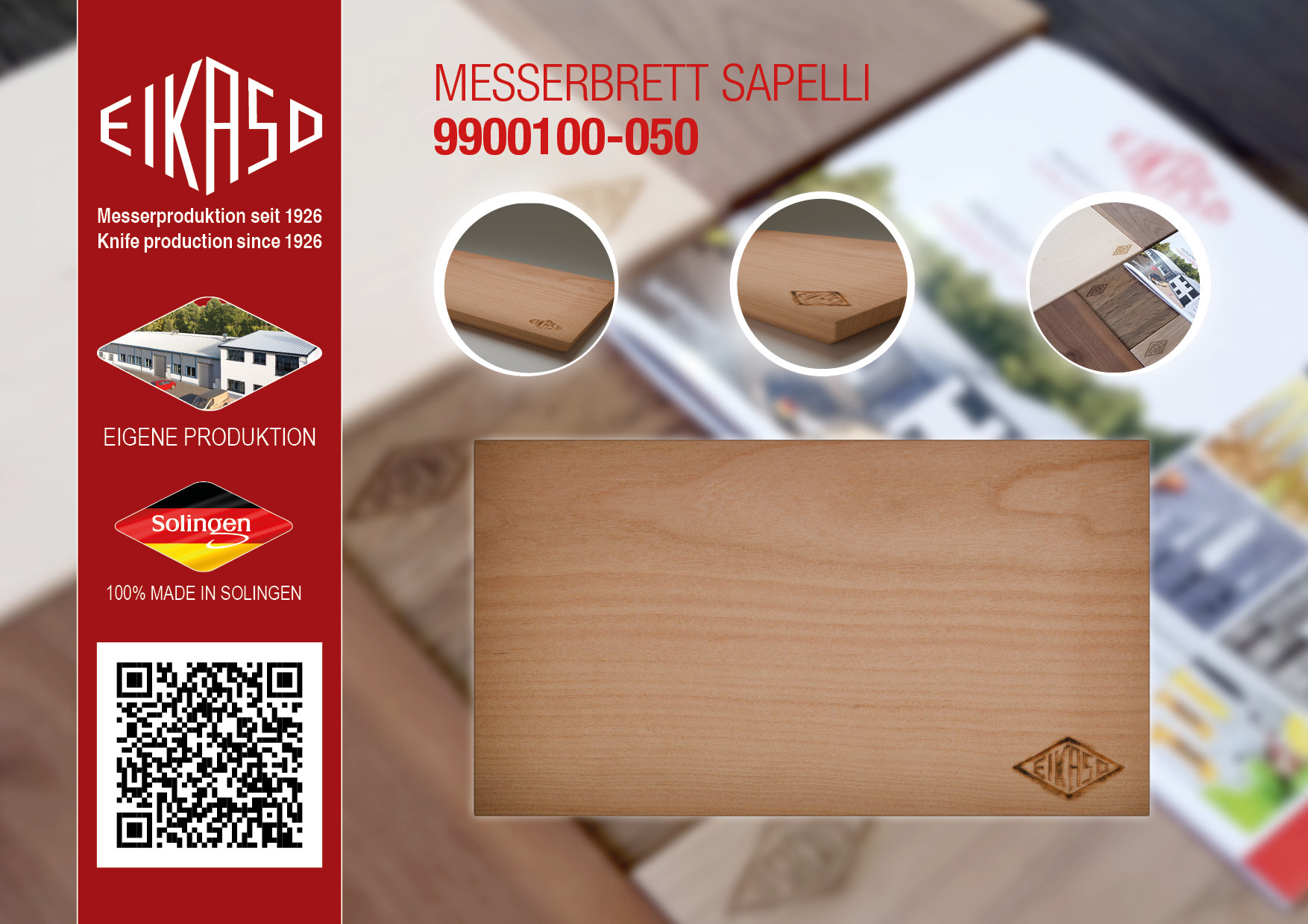 Eikaso Messerbrett Sapelli